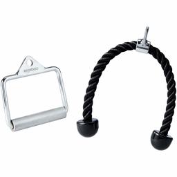 AmazonBasics Juego de cuerda y estribo en D para mÃ¡quina de ejercicios