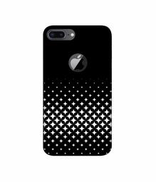 Amazon Brand - Solimo Designer Small Squre Pattern 3D Printed Hard Back Case Mobile Cover for Apple iPhone 8 Plus (with Logo Cut)