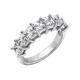 [Find] Amazon Collection Platinum Lycra Solid Sterling Silver kuriapurinsesukattokyu-bikkuzirukonia 7 suto-nbandoringu, Size 9