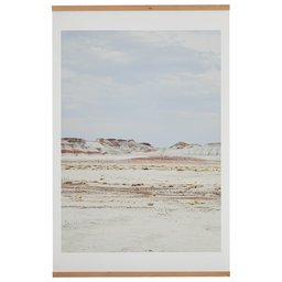 Arizona Desert Sand Horizon Photo with Wood Hanger