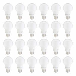 AmazonBasics – Bombilla LED equivalente a no regulable, 10.000 horas de vida útil, A19 (enchapada)