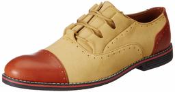 Amazon Brand - Symbol Men's Tan PU Formal Shoes - 9 UK (AZ-SY-437)