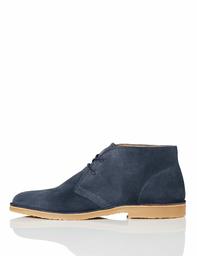 Amazon-merk - vinden. Amz129, Chukka laarzen voor heren,Blauw Blauw Jeans Suede,7 UK