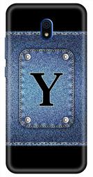 Amazon Brand - Solimo Designer Button Jeans Alphabet-Y 3D Printed Hard Back Case Mobile Cover for Xiaomi Redmi 8A